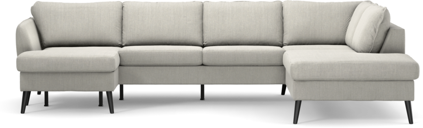 County - 3-sits soffa med schäslong vänster och divan höger - Grå