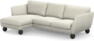Madison Lux - 2-sits soffa med schäslong vänster - Vit