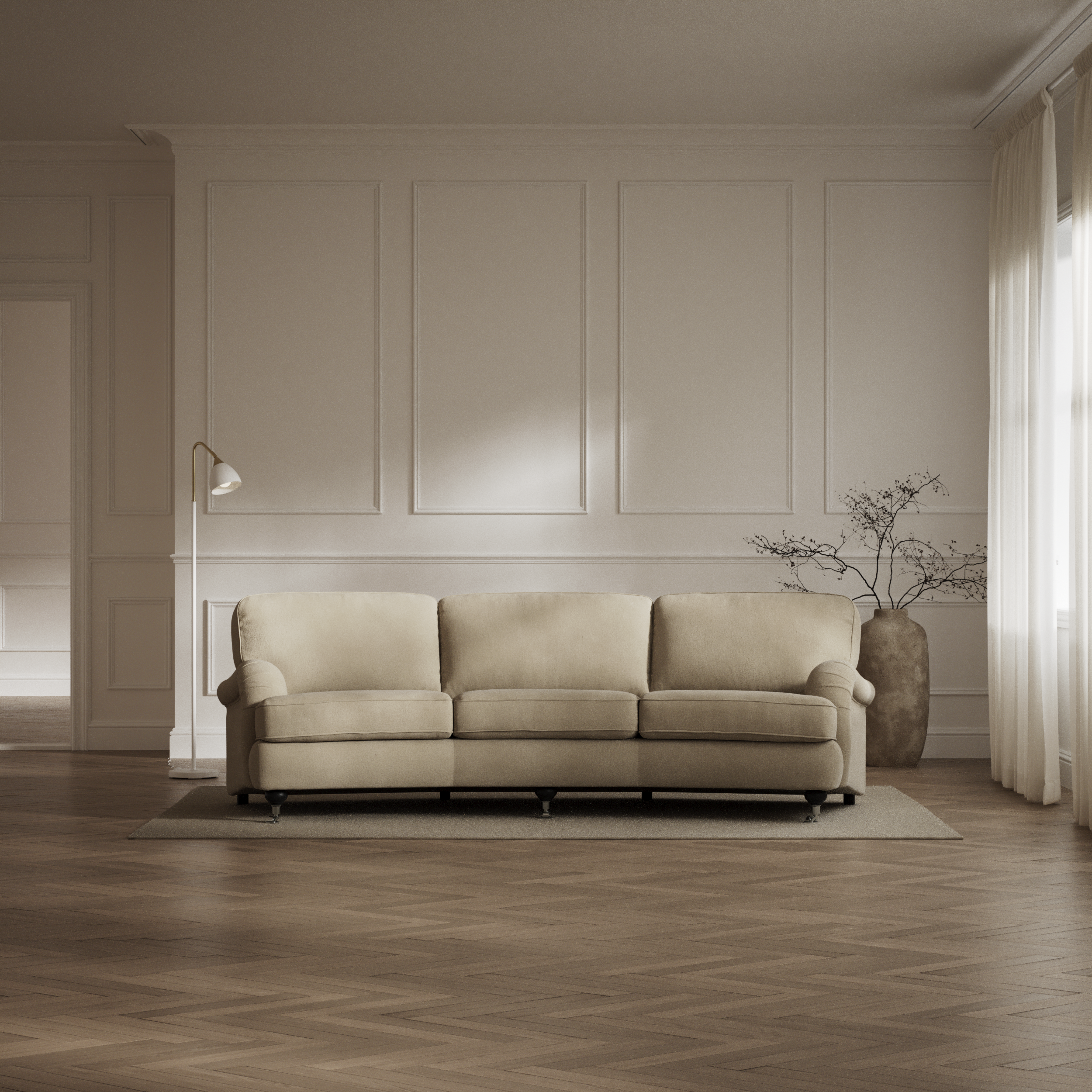 Oxford - 3-sits soffa svängd - inspiration