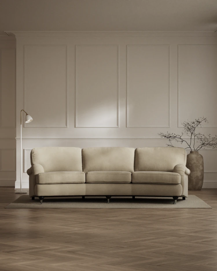 Oxford - 3-sits soffa svängd - inspiration
