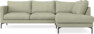 Impression Delux - 3-sits soffa med divan höger - Grön