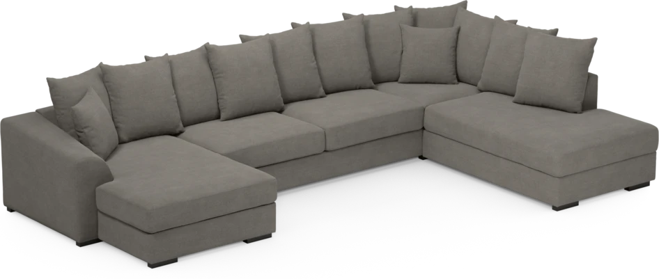 Town - 3-sits soffa med divan höger och schäslong vänster - Grå
