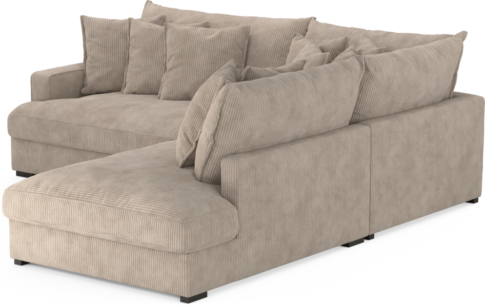 Rossi - 2-sits soffa med divan höger - Beige