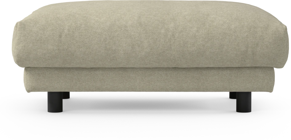 Cherrie - Fotpall 100, fast klädsel - Beige