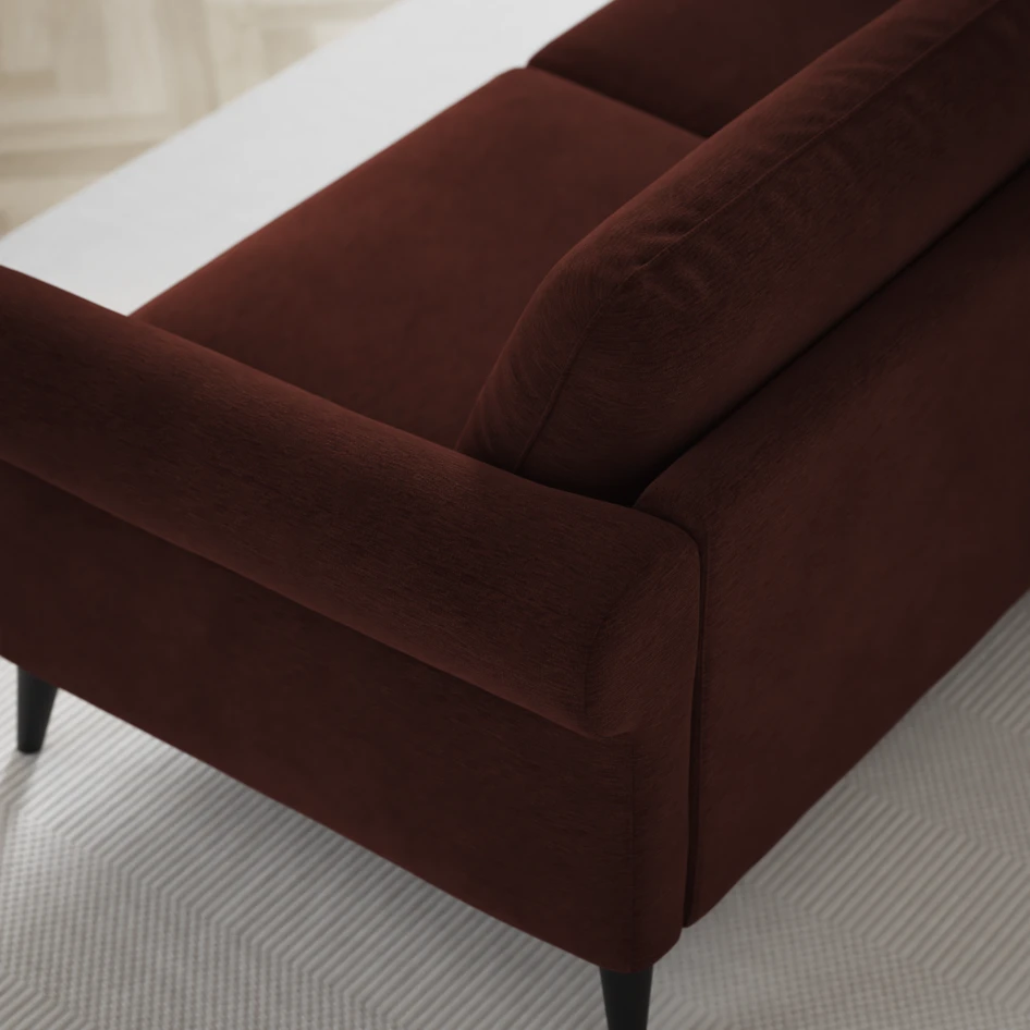 Bridge - 3-sits soffa med divan vänster och schäslong höger - Orange