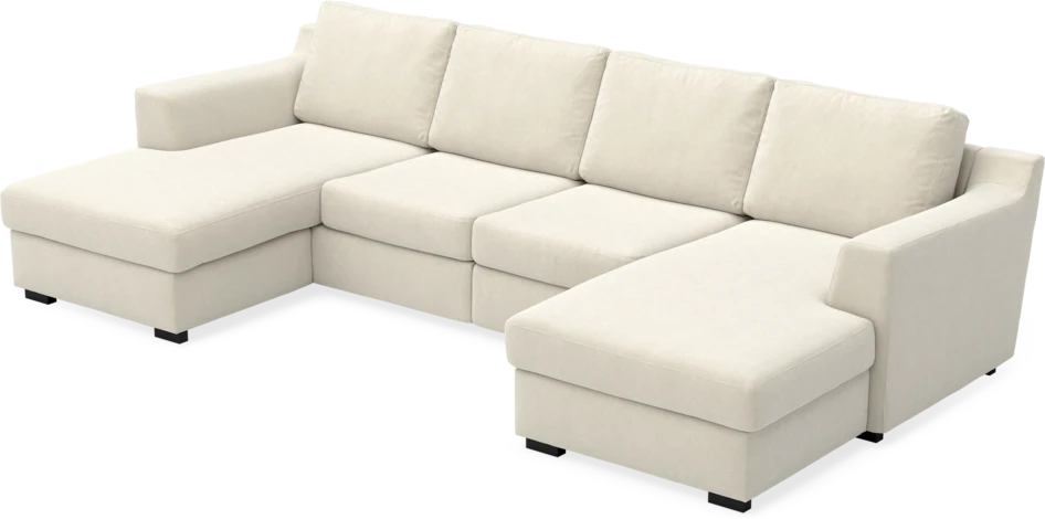 Friday - 2-sits soffa med två schäslonger - Beige