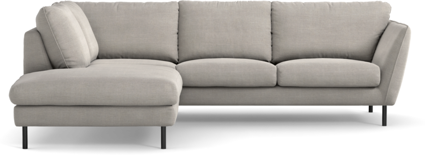 Madison Lux - 2-sits soffa med divan vänster - Grå