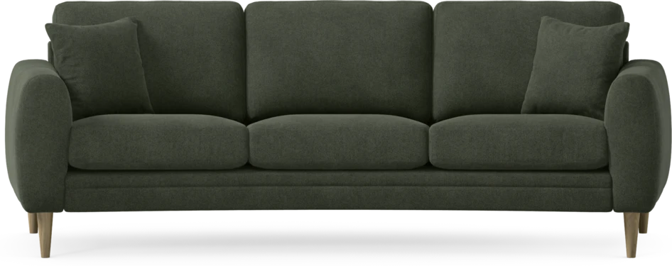 Eden - 3-sits soffa svängd - Grön