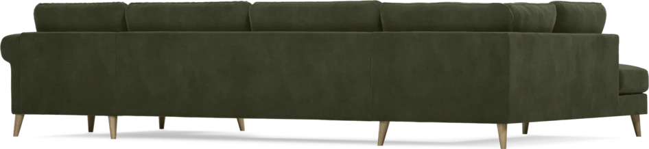 Bridge - 3-sits soffa med divan vänster och schäslong höger - Grön