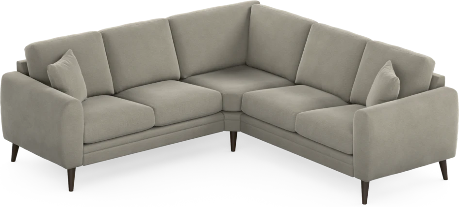 Eden - Hörnsoffa, 2+2-sits - Brun
