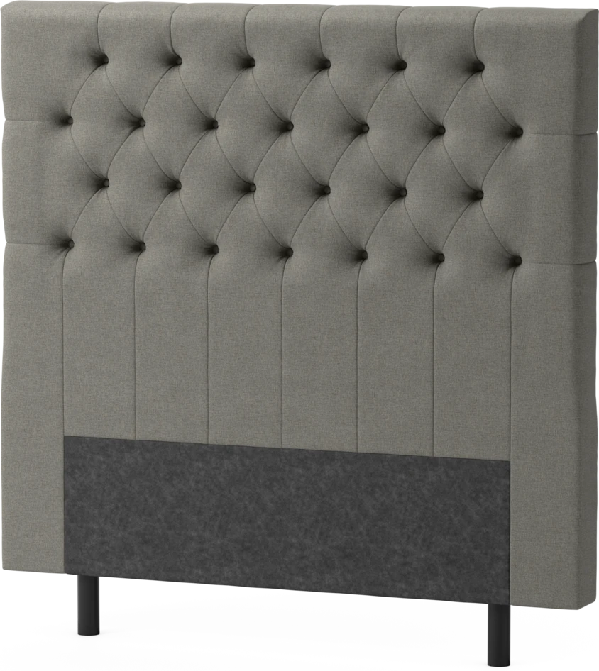 Delux Pikerad XL - Sänggavel, 90-210 cm - Grå
