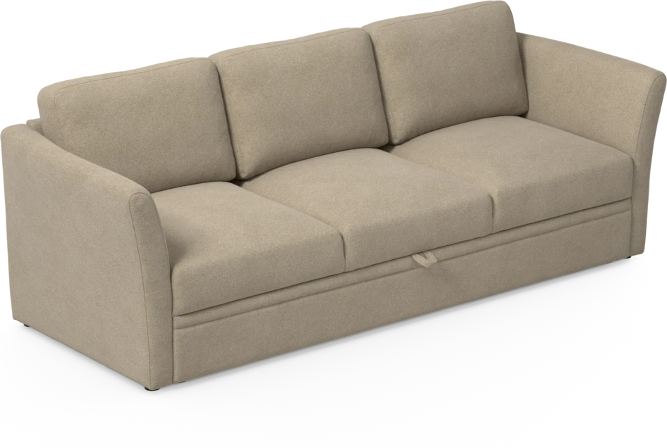 Öland - Bäddsoffa 3-sits, längsbäddad - Beige