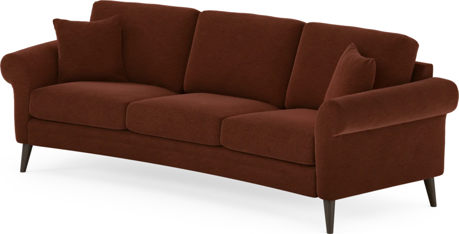 Eden - 3-sits soffa svängd - Orange
