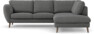 Madison - 2-sits soffa med divan höger - Grå