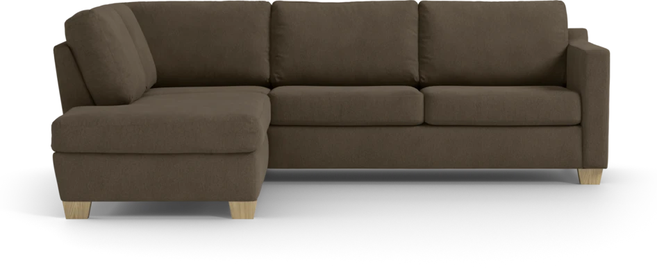 Friday - 2,5-sits soffa med divan vänster - Brun