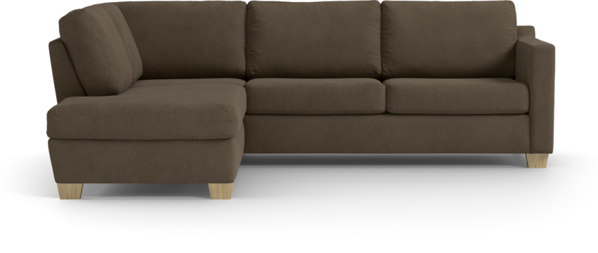 Friday - 2,5-sits soffa med divan vänster - Brun