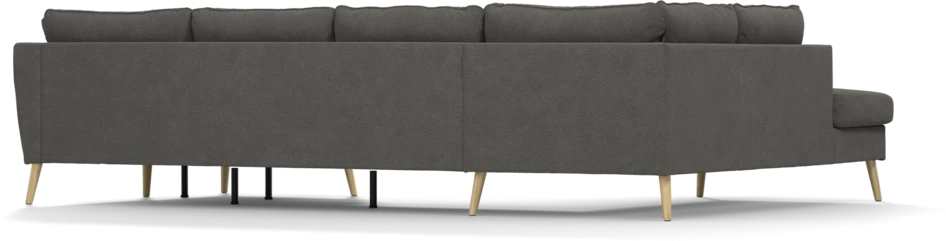 County - 3-sits soffa med divan vänster och schäslong höger - Brun