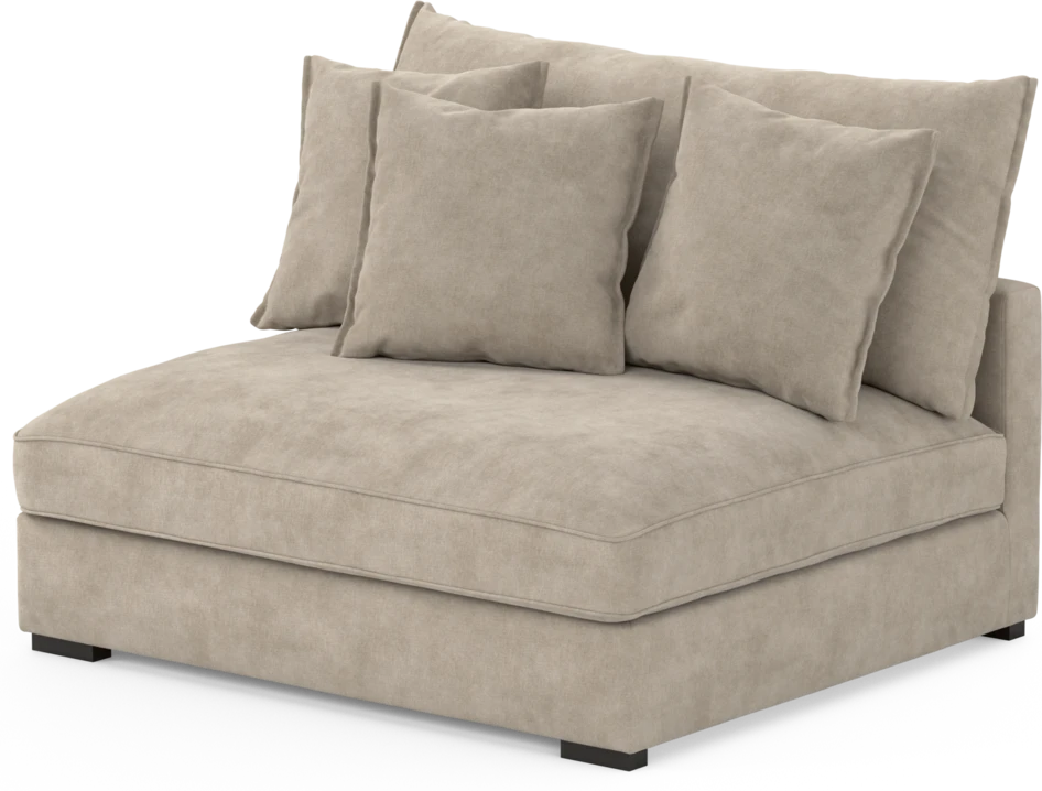 Rossi - 2-sits utan armstöd - Beige
