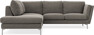 Madison - 2-sits soffa med divan vänster - Grå
