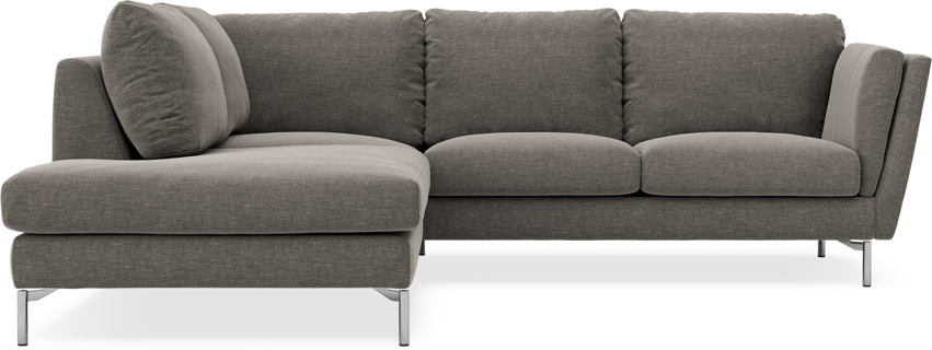 Madison - 2-sits soffa med divan vänster - Grå
