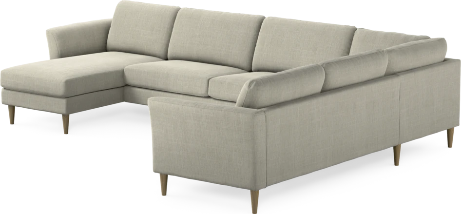 Bridge - Hörnsoffa, 3+2-sits med schäslong vänster - Beige