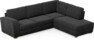 Friday - 2,5-sits soffa med divan höger - Blå