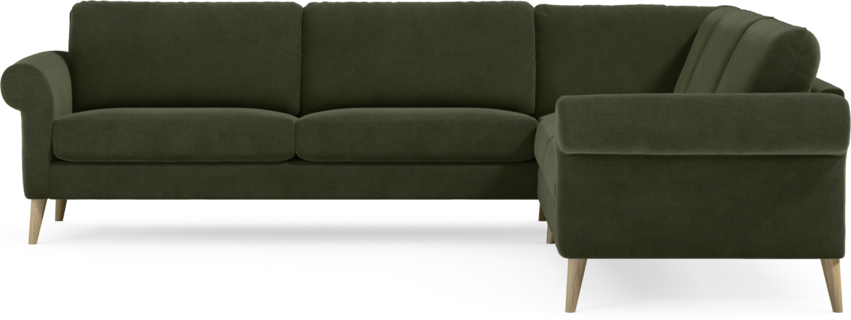 Bridge - Hörnsoffa, 3+3-sits - Grön