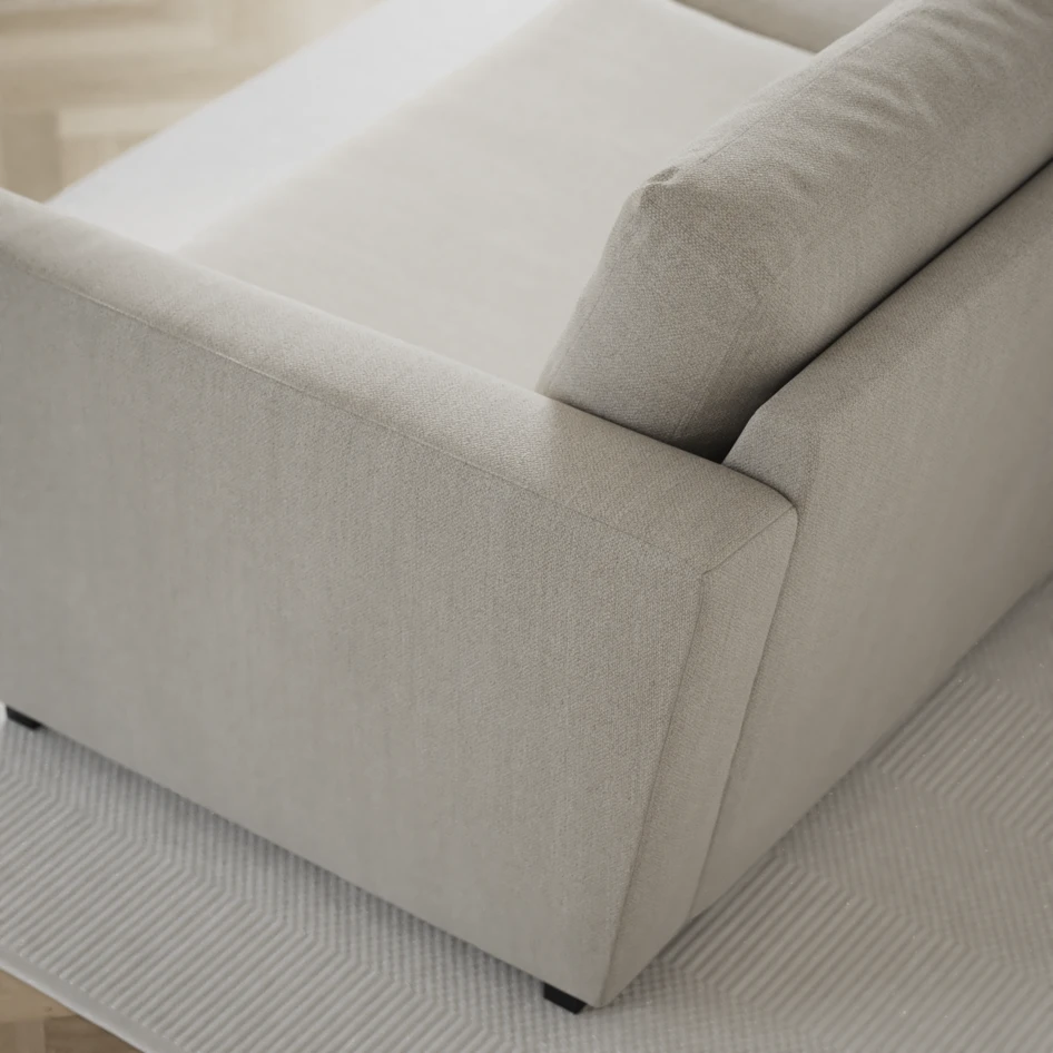 Friday - 2-sits soffa med två schäslonger - Beige