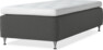 Delux Dream - Ramsäng, enkelsäng med bäddmadrass - Grå