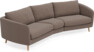 Madison - 3-sits soffa svängd, 90 cm - Brun