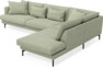 Harper - 3-sits soffa med divan höger - Grön