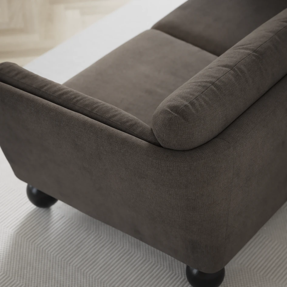 Madison - 2-sits soffa med divan vänster och schäslong höger - Brun