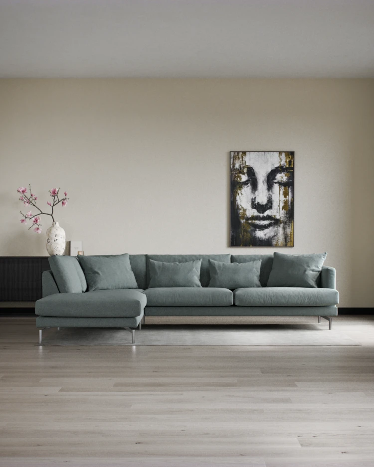 Harper - 3-sits soffa med divan vänster - inspiration