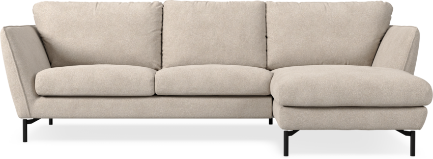 Madison Lux - 2-sits soffa med schäslong höger - Vit
