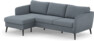 County - 3-sits soffa med flyttbar schäslong - Blå