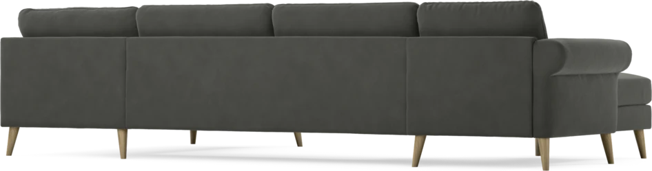 Bridge - 3-sits soffa med schäslong vänster och divan höger - Grå