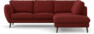 Madison - 2-sits soffa med divan höger - Röd