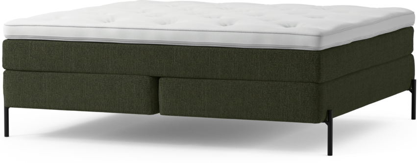 Delux Sense - Kontinentalsäng, dubbelsäng med bäddmadrass och sängben