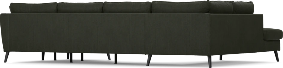 County - 3-sits soffa med divan vänster och schäslong höger - Grön