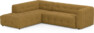 Bella - 3-sits soffa med divan vänster - Orange