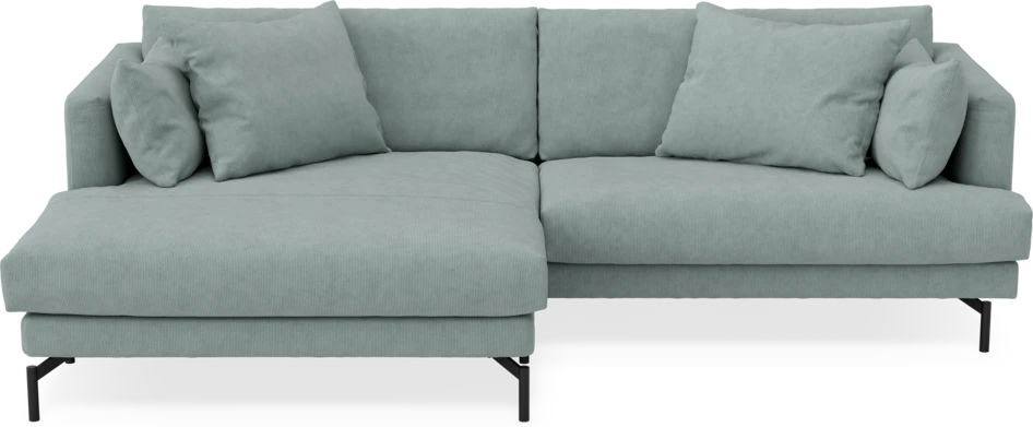 Harper - 4-sits med schäslong XL vänster - Grön