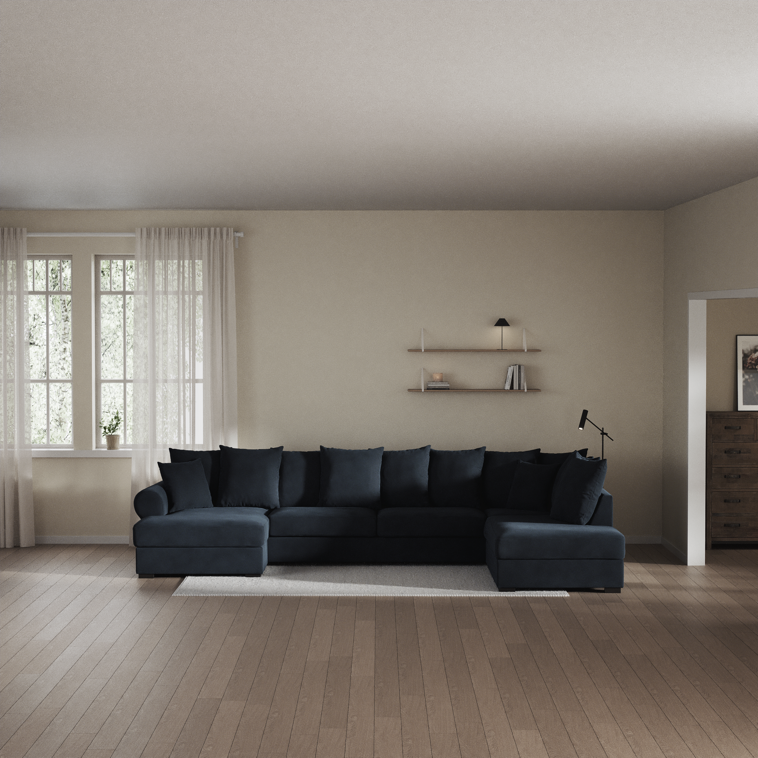 Town - 3-sits soffa med divan höger och schäslong vänster - inspiration