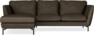 Madison Lux - 2-sits soffa med schäslong vänster - Brun