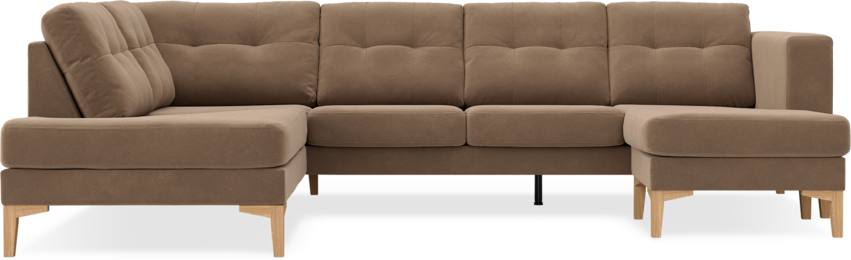Rio - 3-sits soffa med divan vänster och schäslong höger - Beige