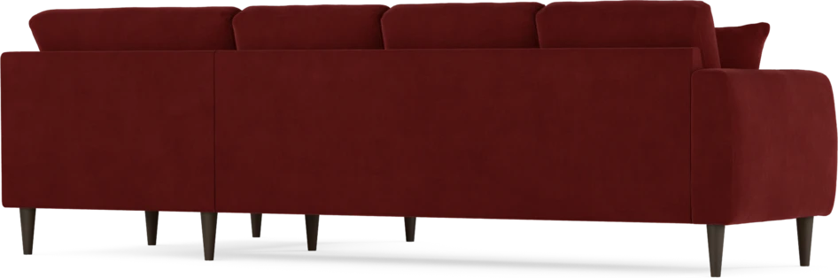 Eden - Hörnsoffa, 3+1-sits - Röd