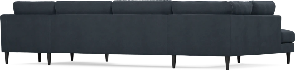 Bridge - 3-sits soffa med divan vänster och schäslong höger - Blå