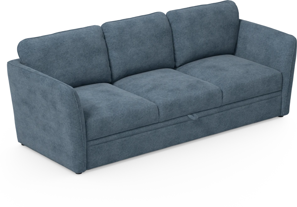 Öland - Bäddsoffa 3-sits, längsbäddad - Blå