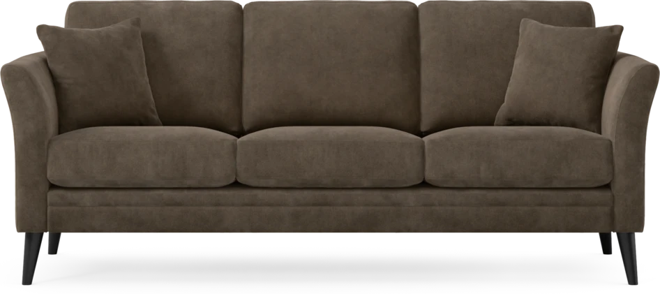 Eden - 3-sits soffa - Brun