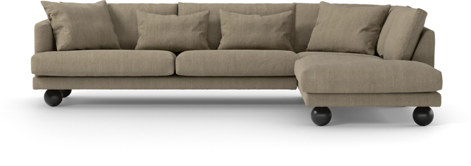 Harper - 3-sits soffa med divan höger - Beige