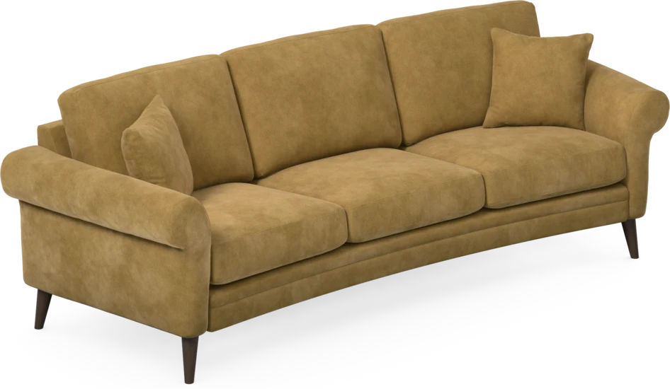 Eden - 3-sits soffa svängd - Gul